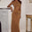 MAYLA BOAT NECK MAXI DRESS - GINGER