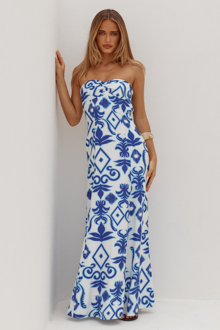 MELESA STRAPLESS MAXI DRESS - MADDIE BLUE - MELESASTRAPLESSMAXIDRESS-MADDIEBLUE