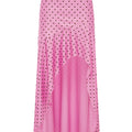 MELODY FLOUNCE MIDI SKIRT - MUSK/CHOC POLKA