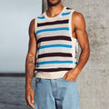 MICHELO KNIT TANK - CHOCOLATE MULTI
