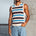 MICHELO KNIT TANK - CHOCOLATE MULTI