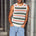 MICHELO KNIT TANK - KHAKI MULTI