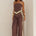 MILANI RELAXED SATIN PANT - CHOC/LEMON POLKA
