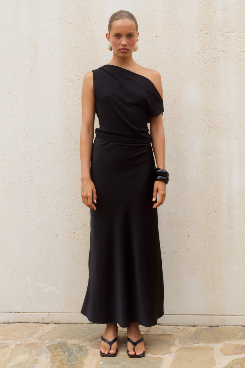 MILA OFF SHOULDER COWL MAXI DRESS - BLACK - MILAOFFSHOULDERCOWLMAXIDRESS-BLACK-5