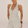 KOAH ELASTICATED SHORTS - MILA WHITE