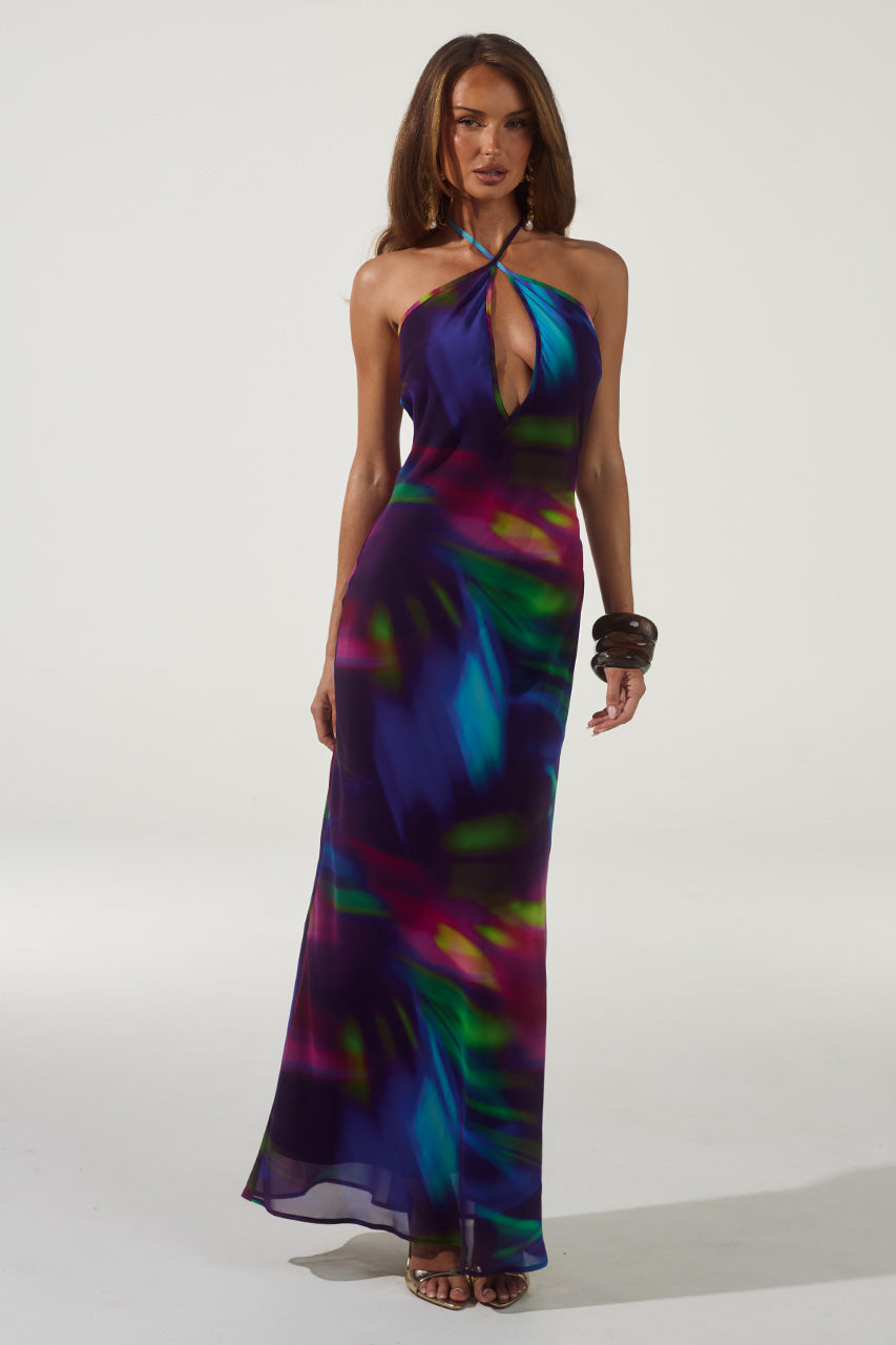 MIRAE CROSS FRONT MAXI DRESS - TUSCAN PURPLE XXL - MIRAECROSSFRONTMAXIDRESS-TUSCANPURPLE-3