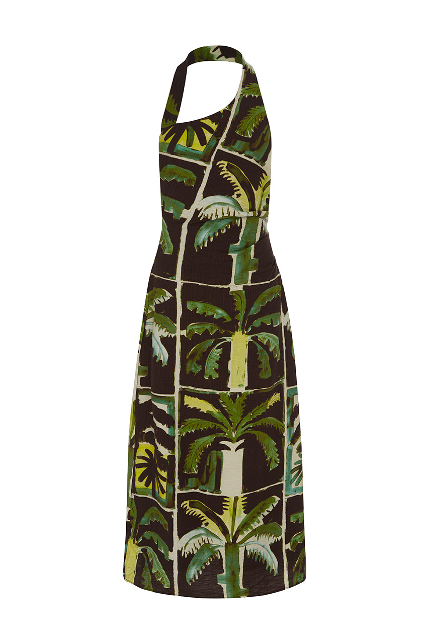 MIRANTO MIDI DRESS - ARLO GREEN - MIRANTO-MIDI-DRESS.