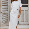 MONA CUT OUT MAXI DRESS - WHITE