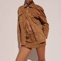 MONAH MINI SKIRT - OCHRE