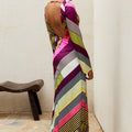 MONTIE SLEEVED MAXI DRESS - LETTIE MULTI
