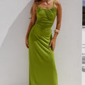 MYLA BRAIDED CUT OUT MAXI DRESS - KIWI