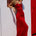 MYLA BRAIDED CUT OUT MAXI DRESS - RED