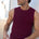 REECE KNIT TANK - WINE