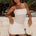 NATALIE LACE MINI DRESS - WHITE