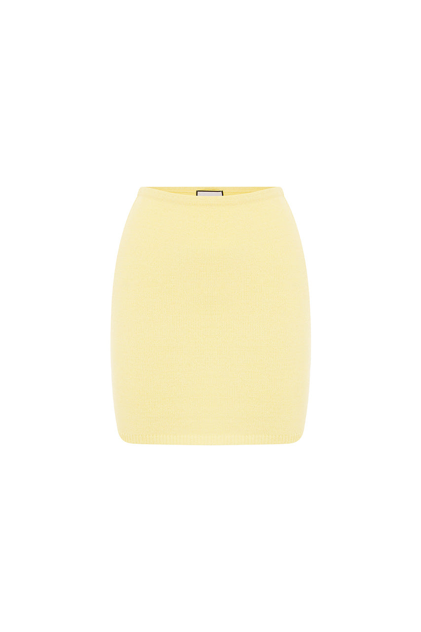 NELLIE MINI SKIRT - LEMON - NELLIESKIRTLEMON
