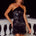 NICOLA FAUX FUR HEM MINI DRESS - BLACK