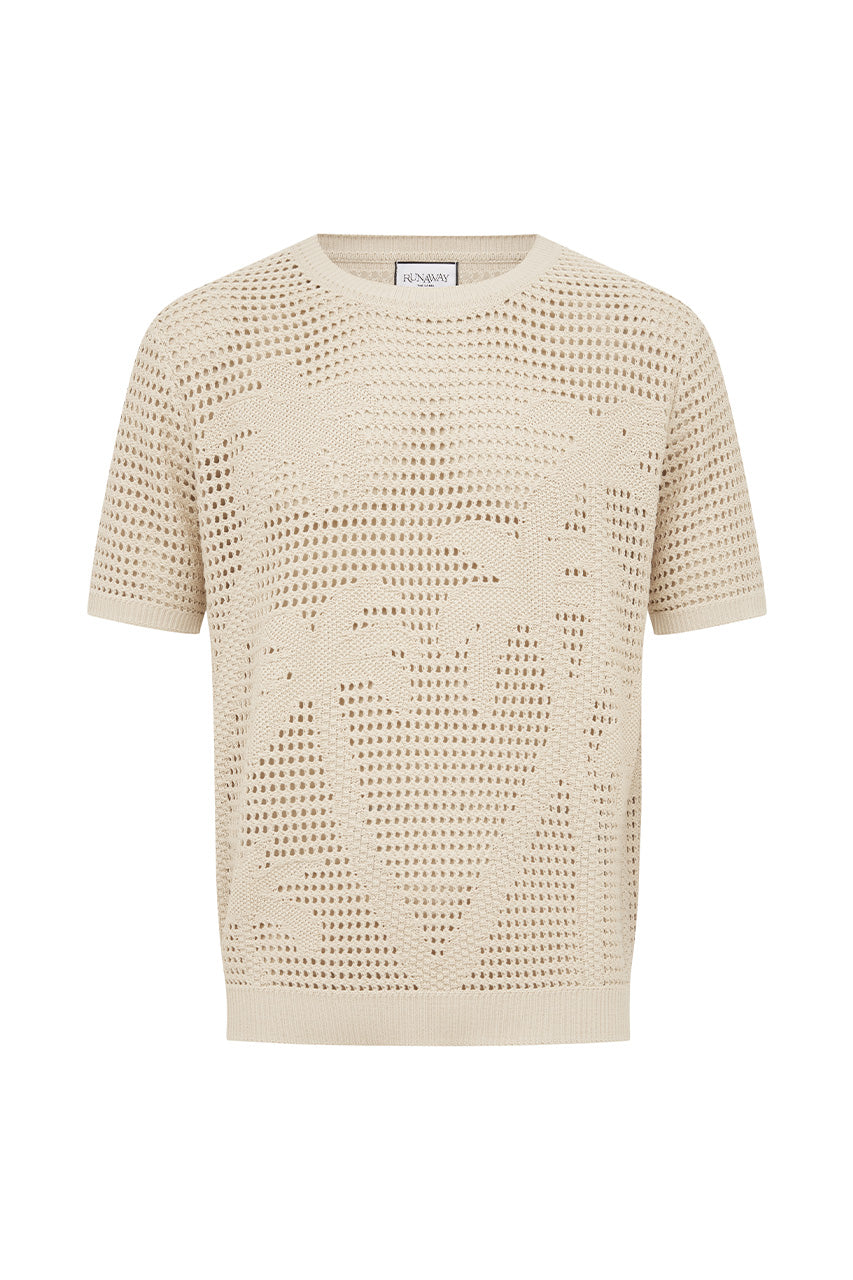 NICOLAS SHORT SLEEVE KNIT TOP - SAND - NICOLASSHORTSLEEVEKNITTOP-SAND-7
