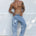NICOLO WIDE LEG JEANS - BLUE MID WASH