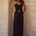 NINA RUCHED HALTER MAXI DRESS - BLACK
