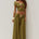 NIVALI DRAPED WAIST MAXI SKIRT - OLIVE
