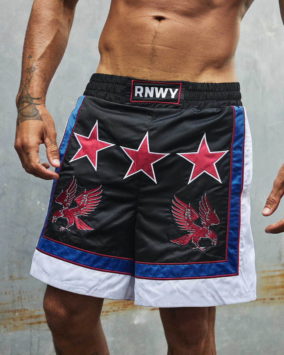 NOAH BOXING SHORTS - BLACK/WHITE - NOAHBOXINGSHORTS-BLACKWHITE-10