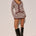 NOEMI LONG SLEEVE KNIT TOP - CHOC STRIPE