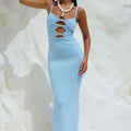 NORMANI MIDI DRESS - ICE BLUE