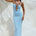 NORMANI MIDI DRESS - ICE BLUE