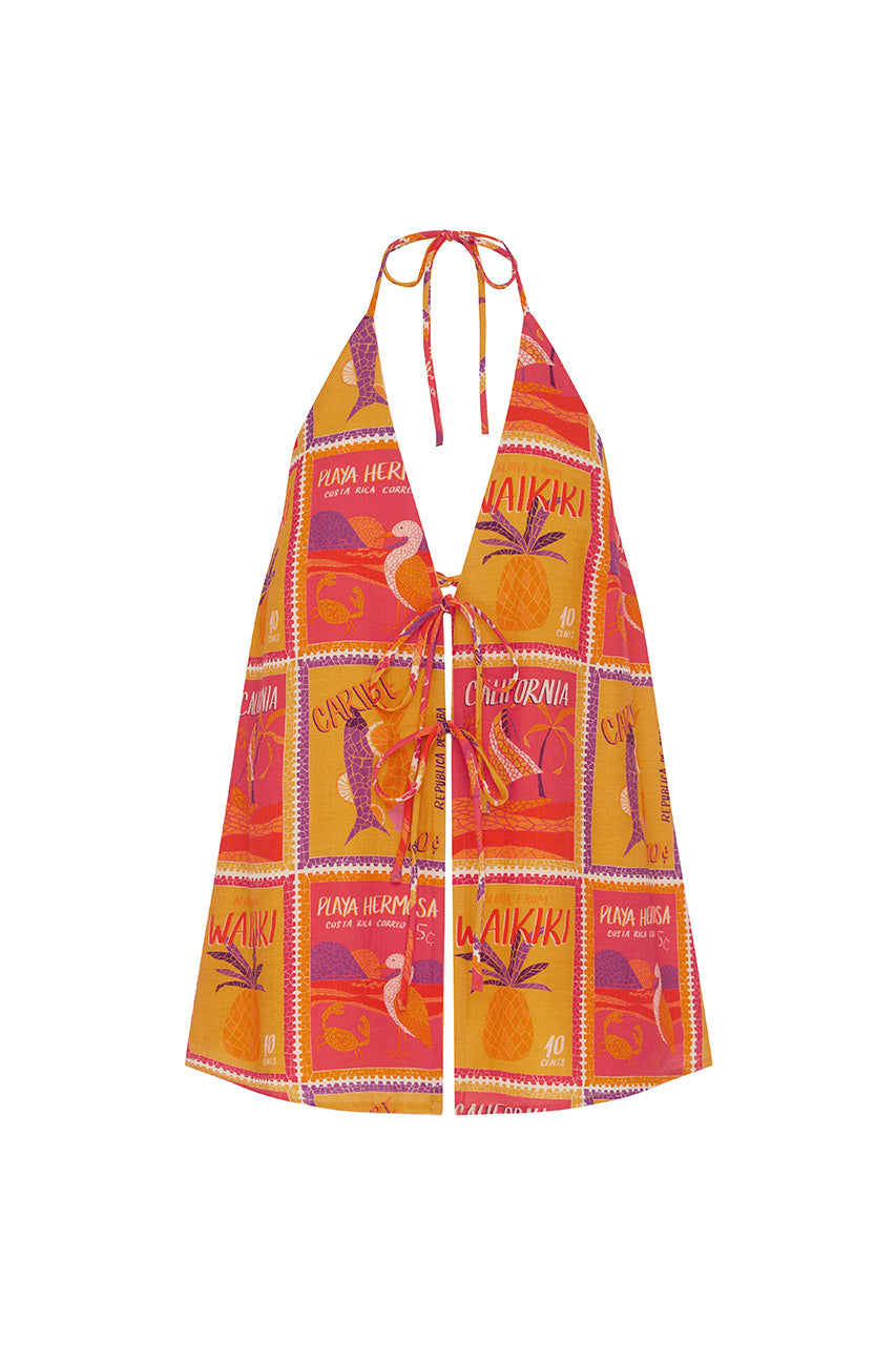 OCTAVIA TOP - ALOHA ORANGE XXL - OCTAVIATOPALOHAORANGE