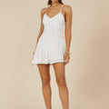 ODEZA MINI DRESS - WHITE