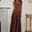 ODINA SQUARE NECK MAXI DRESS - CHOCOLATE