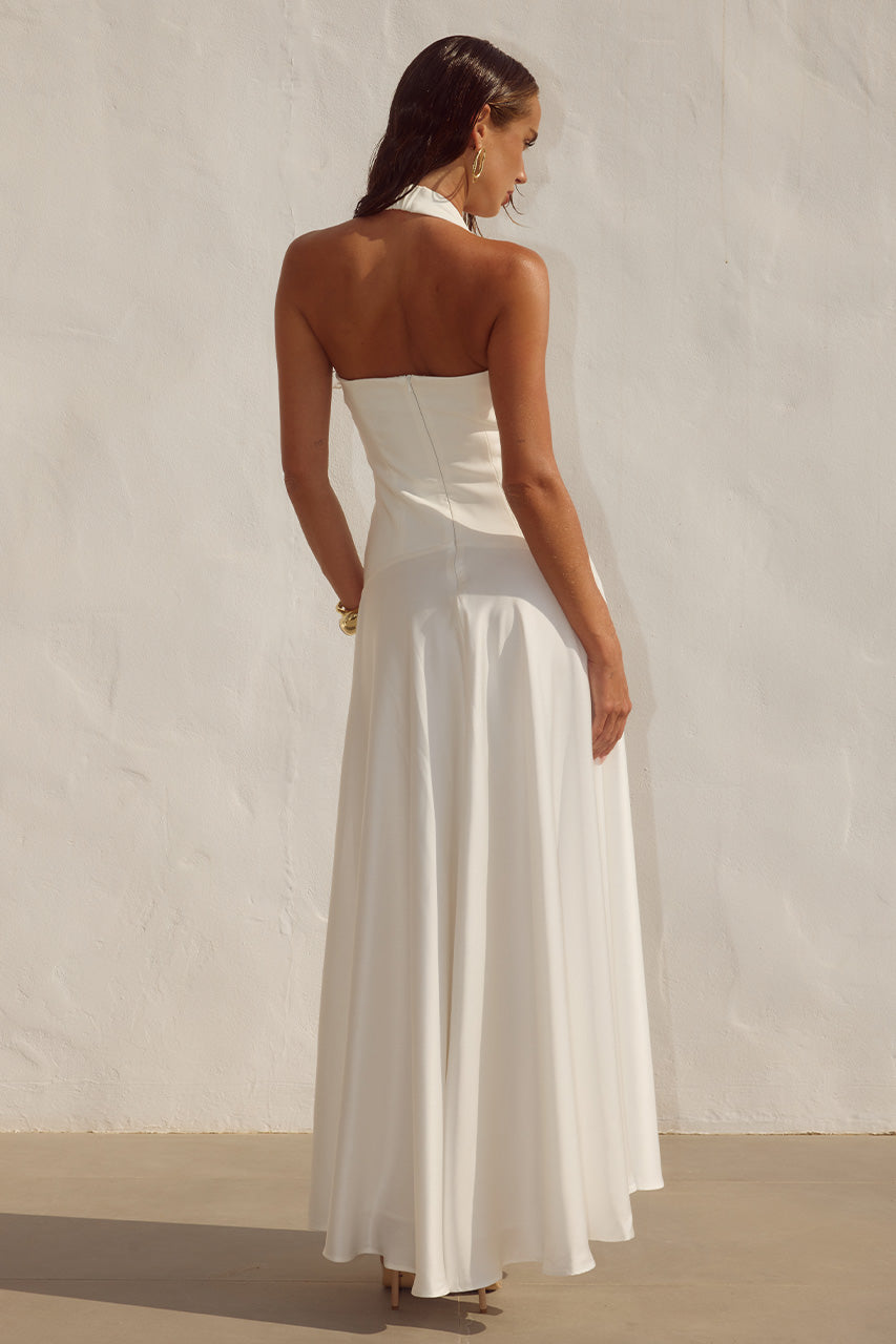 ODINA SQUARE NECK MAXI DRESS - IVORY - ODINASQUARENECKMAXIDRESS-IVORY-1
