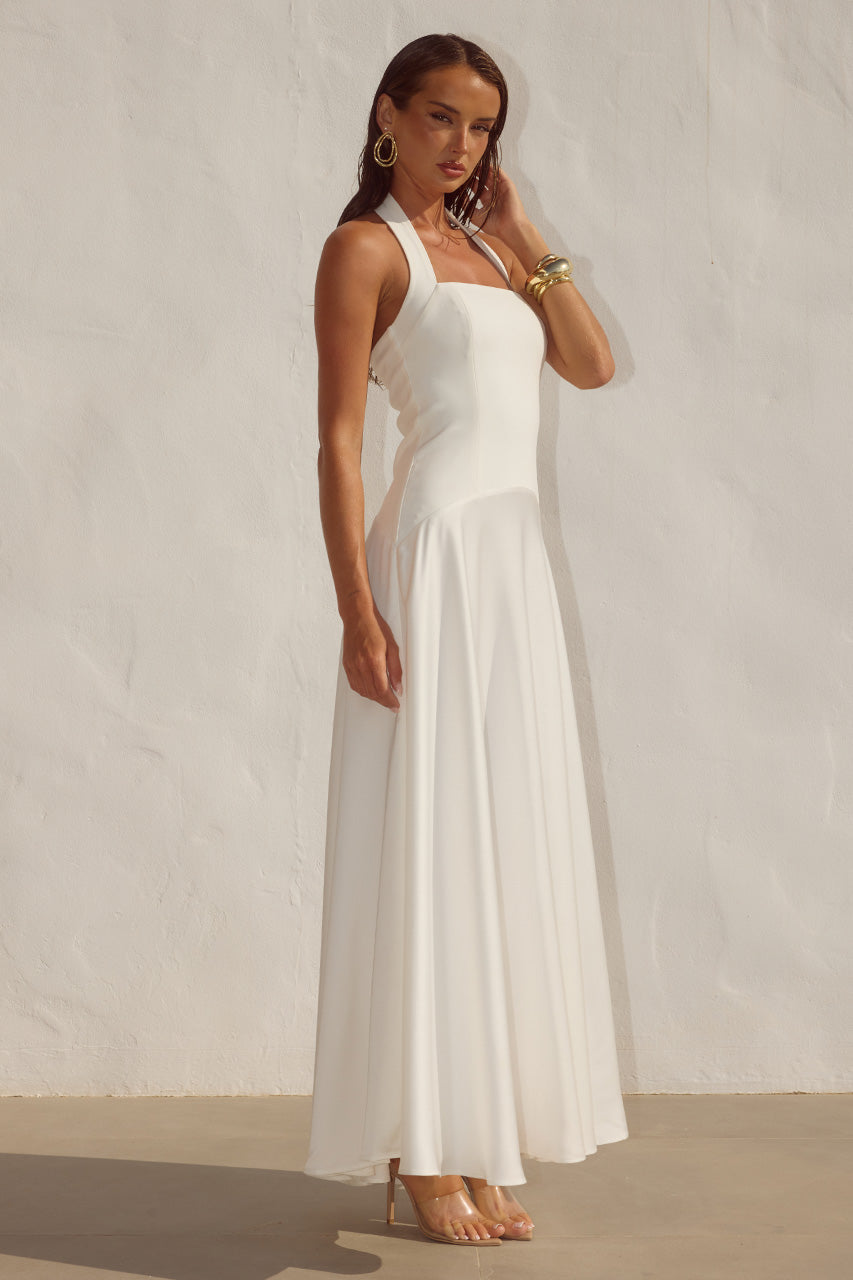 ODINA SQUARE NECK MAXI DRESS - IVORY - ODINASQUARENECKMAXIDRESS-IVORY-6