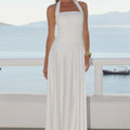 ODINA SQUARE NECK MAXI DRESS - IVORY