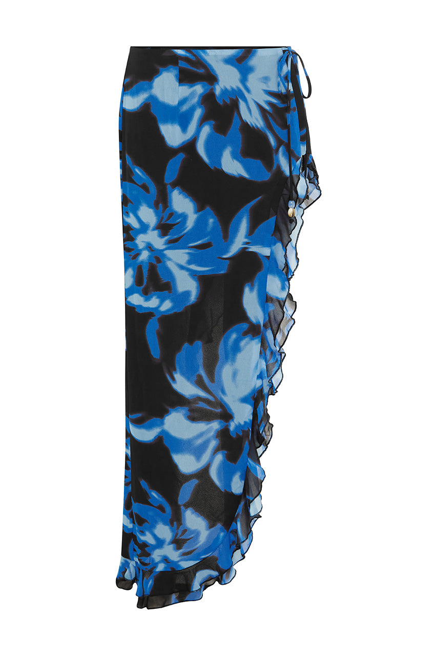 OLIMPIA MAXI SKIRT - AGAVE BLUE - OLIMPIAMAXISKIRT