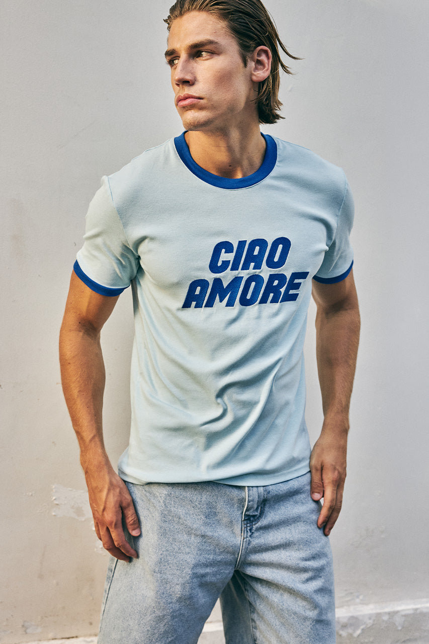OLIVER SHORT SLEEVE T-SHIRT - LIGHT BLUE/ROYAL BLUE - OLIVERSHORTSLEEVET-SHIRT-LIGHTBLUEROYALBLUE-3