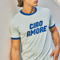 OLIVER SHORT SLEEVE T-SHIRT - LIGHT BLUE/ROYAL BLUE