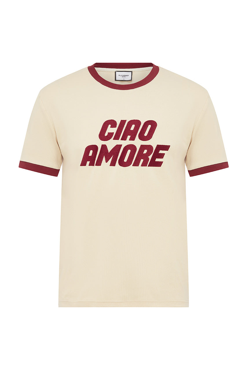 OLIVER SHORT SLEEVE T-SHIRT - SAND/WINE - OLIVERSHORTSLEEVET-SHIRT-SAND_WINE-4