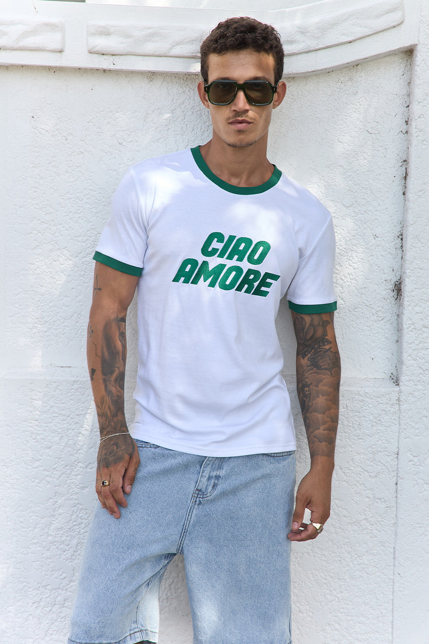 OLIVER SHORT SLEEVE T-SHIRT - WHITE/GREEN - OLIVERSHORTSLEEVET-SHIRT-WHITE_GREEN-1_81ada591-db60-4738-aec2-2267fd709530
