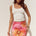 OPHIRA SEQUIN MINI SKIRT - PINK PANSY