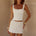 ORION SEQUIN MINI SKIRT - WHITE