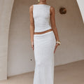 ORLEAN MAXI SKIRT - WHITE