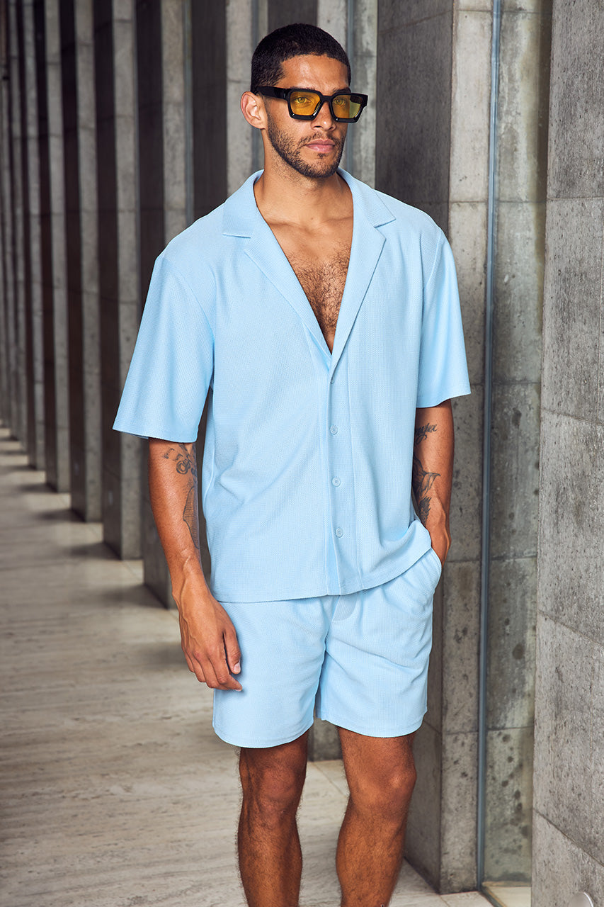 OTIS SHORT SLEEVE SHIRT - SKY BLUE