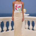 ATHENA MIDI SKIRT - PEARL