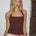 PARKER HALTER TOP - BITTER CHOCOLATE