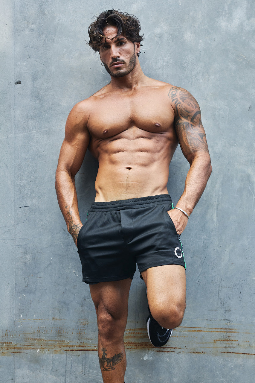 PAXTON ELASTIC WAIST SHORTS - BLACK - PAXTONELASTICWAISTSHORTS-BLACK-7