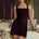 PERSEPHONE CORSET MINI DRESS - BLACK