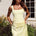 PERSEPHONE CORSET MINI DRESS - LEMON