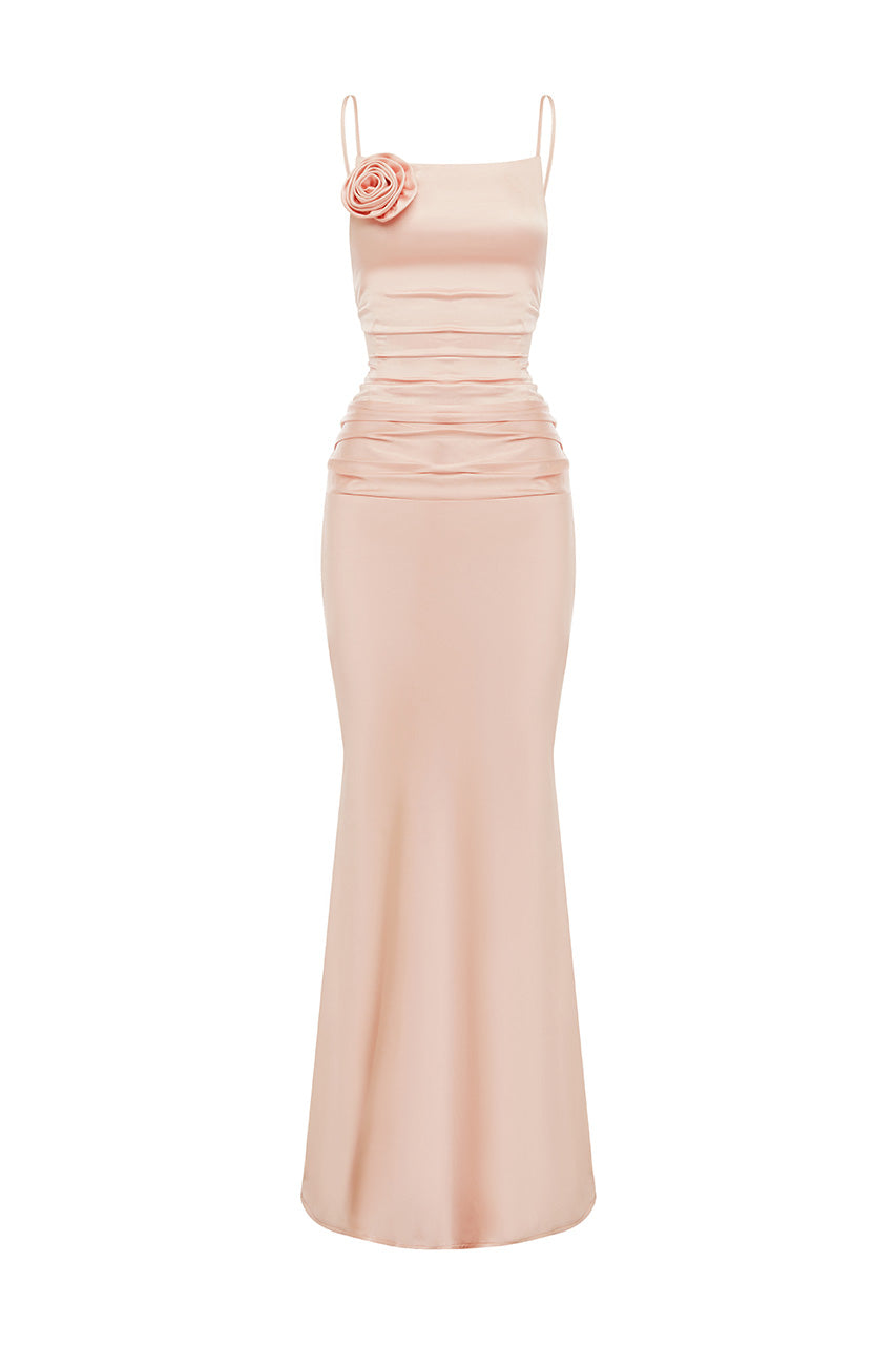 PIANNI MAXI DRESS - MUSK - PIANNIMAXIDRESSMUSK