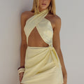 POPPY MINI DRESS - LEMON